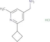 (2-Cyclobutyl-6-methylpyridin-4-yl)methanamine hydrochloride