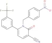 1-(4-Nitrobenzyl)-2-oxo-6-[3-(trifluoromethyl)phenyl]-1,2-dihydro-3-pyridinecarbonitrile