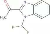 1-[1-(Difluoromethyl)-1H-1,3-benzodiazol-2-yl]ethan-1-one