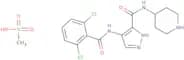 4-((2,6-Dichlorobenzoyl)amino)-N-piperidin-4-yl-1H-pyrazole-3-carboxamide methanesulfonate