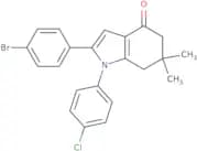 2-(4-bromophenyl)-1-(4-chlorophenyl)-6,6-dimethyl-5,6,7-trihydroindol-4-one