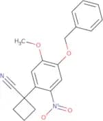 1-(4-(Benzyloxy)-5-methoxy-2-nitrophenyl)-cyclobutanecarbonitrile