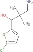 3-Amino-1-(5-chlorothiophen-2-yl)-2,2-dimethylpropan-1-ol