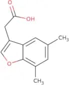 2-(5,7-Dimethyl-1-benzofuran-3-yl)acetic acid