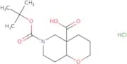 Cis-6-(tert-butoxycarbonyl)octahydro-2H-pyrano[3,2-c]pyridine-4a-carboxylic acid hydrochloride