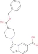 3-(4-((Benzyloxy)carbonyl)piperazin-1-yl)indolizine-6-carboxylic acid