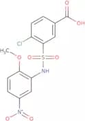 4-Chloro-3-[(2-methoxy-5-nitrophenyl)sulfamoyl]benzoic acid