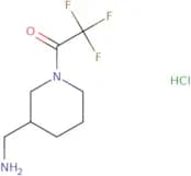 1-[3-(Aminomethyl)piperidin-1-yl]-2,2,2-trifluoroethan-1-one hydrochloride