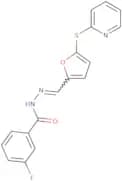3-Fluoro-N'-{[5-(pyridin-2-ylsulfanyl)furan-2-yl]methylidene}benzohydrazide