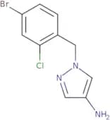 1-[(4-Bromo-2-chlorophenyl)methyl]-1H-pyrazol-4-amine