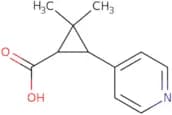 rac-(1R,3R)-2,2-Dimethyl-3-(pyridin-4-yl)cyclopropane-1-carboxylic acid