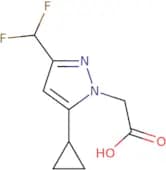 [5-Cyclopropyl-3-(difluoromethyl)-1H-pyrazol-1-yl]acetic acid