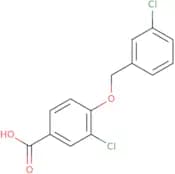3-Chloro-4-[(3-chlorophenyl)methoxy]benzoic acid