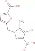 5-[(4-Chloro-5-methyl-3-nitro-1H-pyrazol-1-yl)methyl]furan-2-carboxylic acid