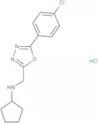 N-{[5-(4-Chlorophenyl)-1,3,4-oxadiazol-2-yl]methyl}cyclopentanamine hydrochloride