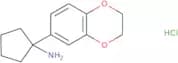 1-(2,3-Dihydro-1,4-benzodioxin-6-yl)cyclopentan-1-amine hydrochloride