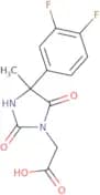 2-[4-(3,4-Difluorophenyl)-4-methyl-2,5-dioxoimidazolidin-1-yl]acetic acid
