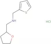 (Oxolan-2-ylmethyl)(thiophen-2-ylmethyl)amine hydrochloride