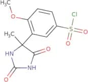 4-Methoxy-3-(4-methyl-2,5-dioxoimidazolidin-4-yl)benzene-1-sulfonyl chloride