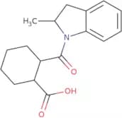 2-(2-Methyl-2,3-dihydro-1H-indole-1-carbonyl)cyclohexane-1-carboxylic acid