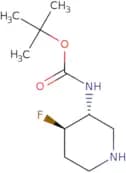rac-tert-butyl N-[(3R,4R)-4-fluoropiperidin-3-yl]carbamate, trans