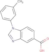 1-(3-Methylphenyl)-1H-1,3-benzodiazole-5-carboxylic acid