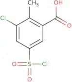 3-Chloro-5-(chlorosulfonyl)-2-methylbenzoic acid