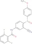 N-{3-Cyano-4-[(4-methoxyphenyl)sulfinyl]phenyl}-2,6-difluorobenzenecarboxamide