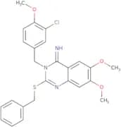 2-(Benzylsulfanyl)-3-(3-chloro-4-methoxybenzyl)-6,7-dimethoxy-4(3H)-quinazolinimine