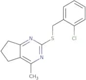 2-((2-Chlorobenzyl)sulfanyl)-4-methyl-6,7-dihydro-5H-cyclopenta(D)pyrimidine