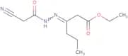 Ethyl 3-[(E)-2-(2-cyanoacetyl)hydrazono]hexanoate