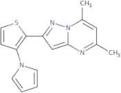 5,7-Dimethyl-2-[3-(1H-pyrrol-1-yl)-2-thienyl]pyrazolo[1,5-a]pyrimidine