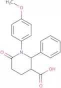 1-(4-Methoxyphenyl)-6-oxo-2-phenylpiperidine-3-carboxylic acid