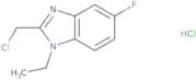 2-(Chloromethyl)-1-ethyl-5-fluoro-1H-1,3-benzodiazole hydrochloride