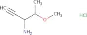 4-Methoxypent-1-yn-3-amine hydrochloride