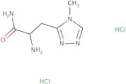 2-Amino-3-(4-methyl-4H-1,2,4-triazol-3-yl)propanamide dihydrochloride