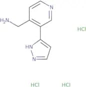 [3-(1H-Pyrazol-3-yl)pyridin-4-yl]methanamine trihydrochloride