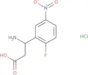 3-Amino-3-(2-fluoro-5-nitrophenyl)propanoic acid hydrochloride