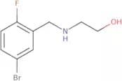2-{[(5-Bromo-2-fluorophenyl)methyl]amino}ethan-1-ol
