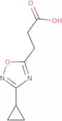 3-(3-Cyclopropyl-1,2,4-oxadiazol-5-yl)propanoic acid
