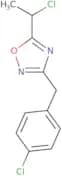 5-(1-Chloroethyl)-3-[(4-chlorophenyl)methyl]-1,2,4-oxadiazole