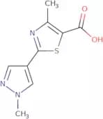 4-Methyl-2-(1-methyl-1H-pyrazol-4-yl)-1,3-thiazole-5-carboxylic acid