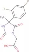 2-[4-(2,4-Difluorophenyl)-4-methyl-2,5-dioxoimidazolidin-1-yl]acetic acid