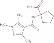 1-(Trimethyl-1H-pyrazole-4-amido)cyclopentane-1-carboxylic acid