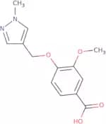 3-Methoxy-4-[(1-methyl-1H-pyrazol-4-yl)methoxy]benzoic acid