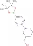 {1-[5-(Tetramethyl-1,3,2-dioxaborolan-2-yl)pyrimidin-2-yl]piperidin-3-yl}methanol