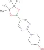1-[5-(Tetramethyl-1,3,2-dioxaborolan-2-yl)pyrimidin-2-yl]piperidin-4-ol