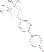 1-(5-(4,4,5,5-Tetramethyl-1,3,2-dioxaborolan-2-yl)pyrimidin-2-yl)piperidin-4-one