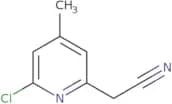 2-(6-Chloro-4-methylpyridin-2-yl)acetonitrile