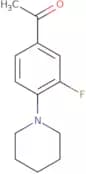 1-[3-Fluoro-4-(piperidin-1-yl)phenyl]ethan-1-one